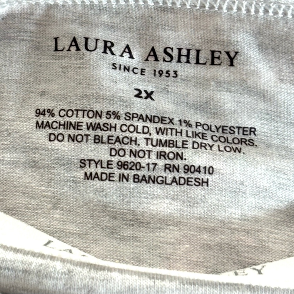 LAURA ASHLEY 3 PACK SOFT COTTON HIPSTER PANTIES 2X TAG FREE ROSES HEARTS SOLID - Picture 5 of 6